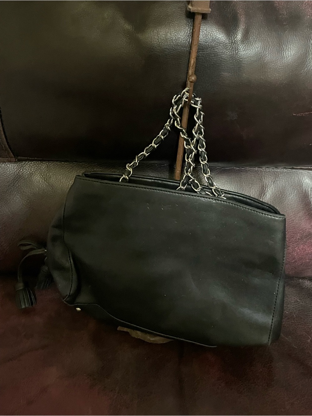 Guess Black Quilted Bag Purse - Picture 13 of 16